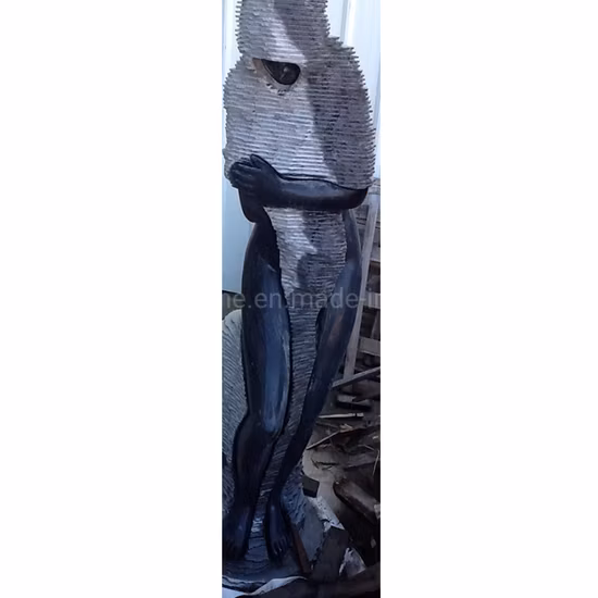 Abstrakte Kunst Marmorschnitzerei Stehende Statue Steinskulptur