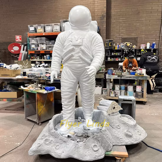 Heimdekoration, Fiberglas-Raumfahrer, Astronauten-Skulptur, Kunstharz, Kunsthandwerk, Statue als Geschenk